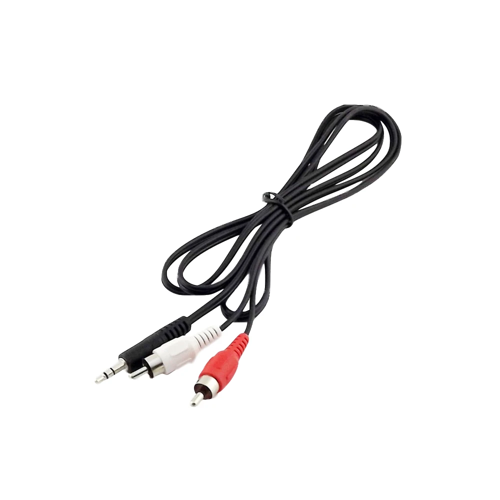 Adaptador de Audio y vídeo para auriculares, macho conector de Cable de 3,5 m/3m/5m, 1,5mm, 1 unidad