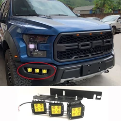 Fit For FORD F150 SVT Raptor LED Yellow/White Fog Light For Ford F150 Raptor Hold Bracket 2017 2018 2019 2020