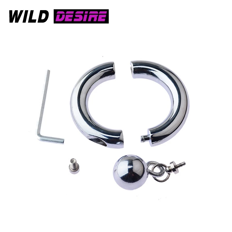 New Metal Penis Ring Testicle Ball Stretcher Scrotum Cock Ring Pendant Sex Accessories Shop Rings On Member Delay Time Sexoshop