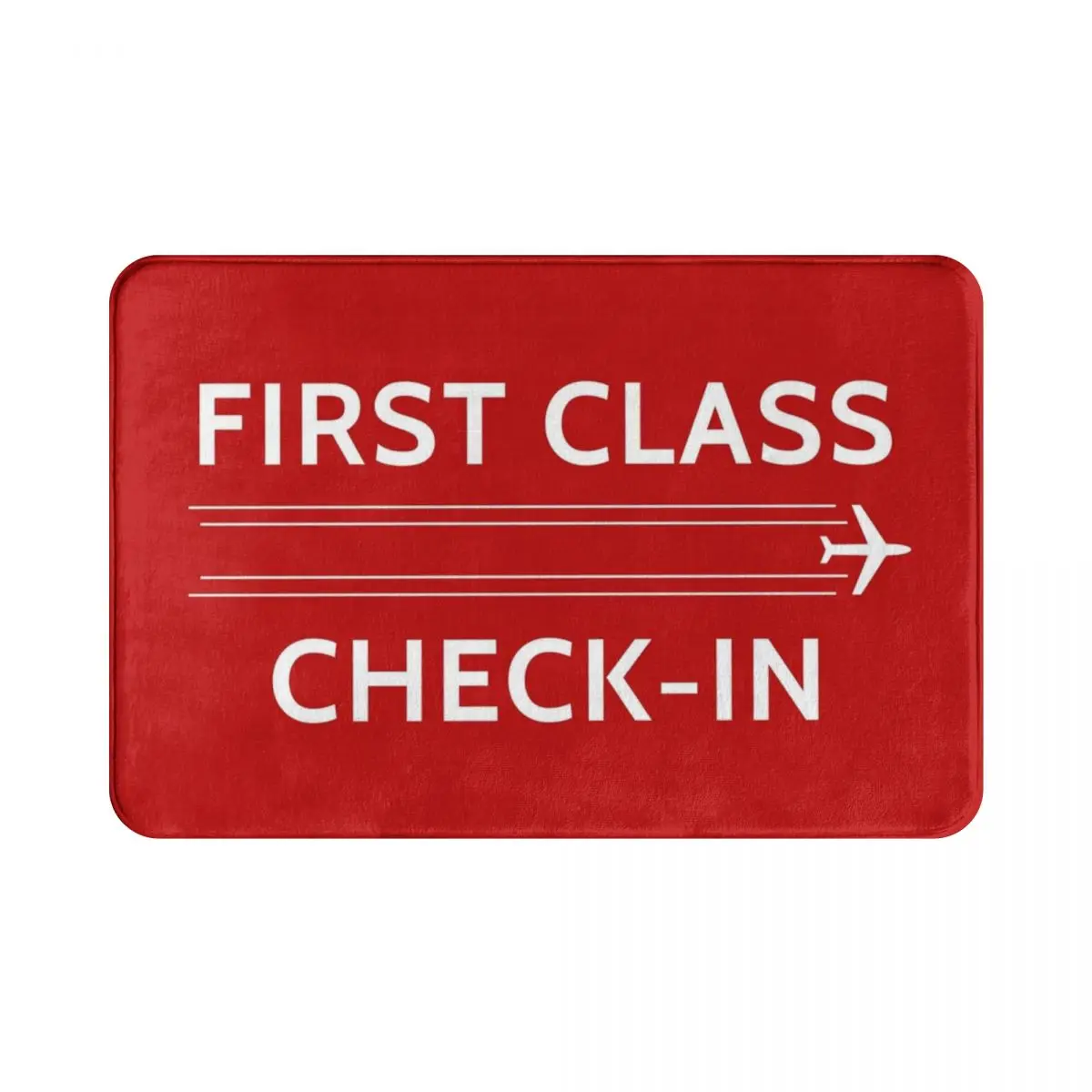 First Class Check-In Sign Doormat Rug carpet Mat Footpad Polyester Anti-slip Sand Scraping Entrance Kitchen Bedroom balcony