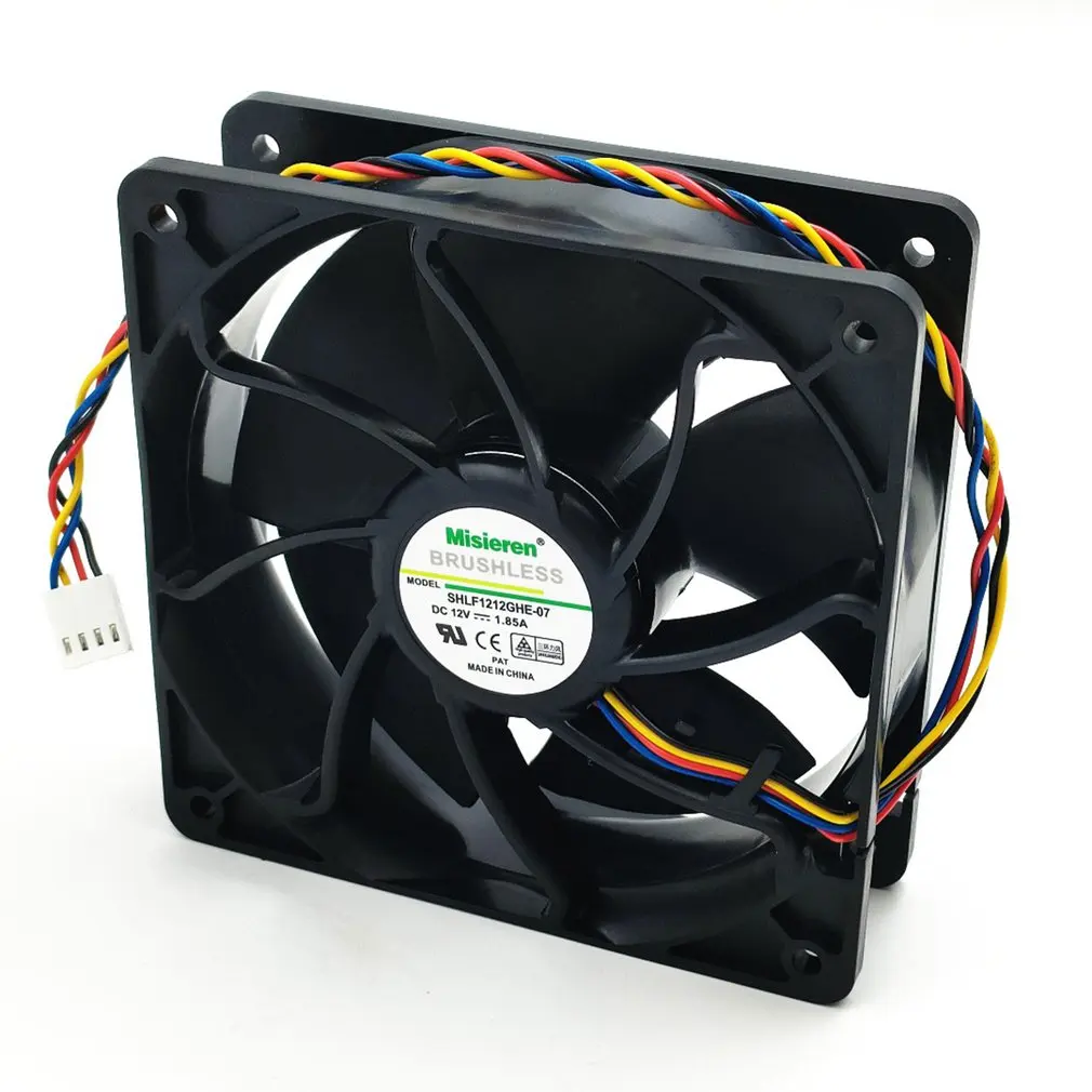 120mm High Speed Bitcoin GPU Miner Mining Cooling Fan Cooling CPU Cooler Fan 4pin Computer Case Chassis Fans Heat Pipes Radiator