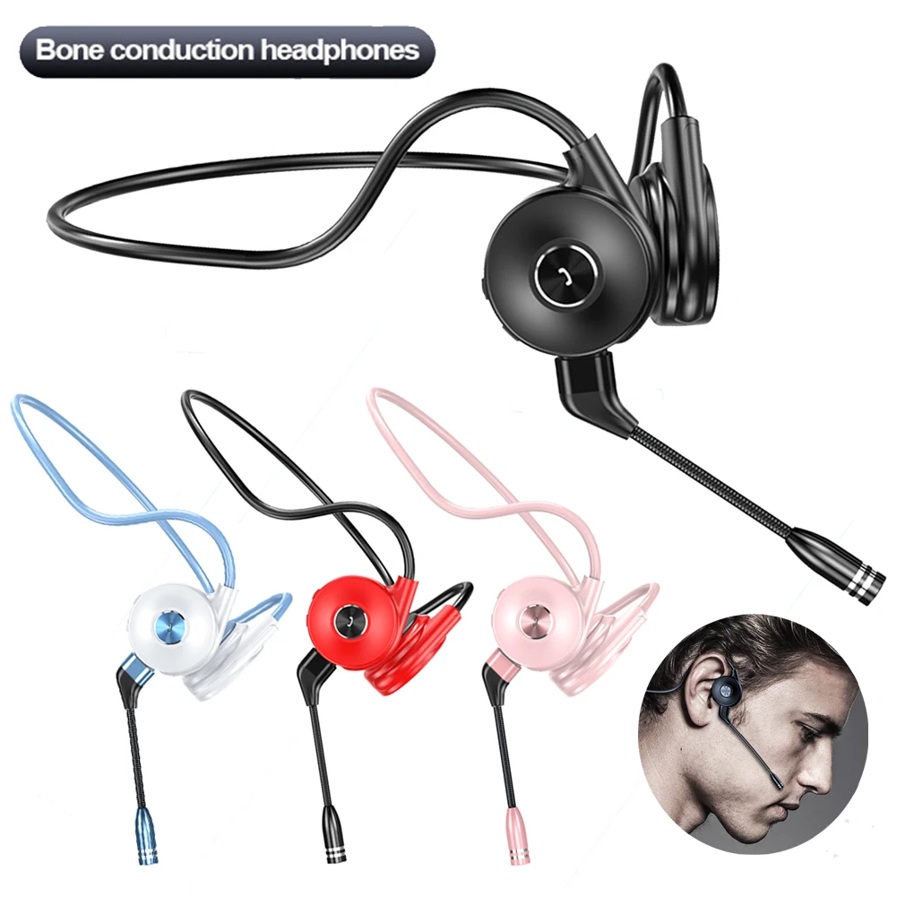 Wireless Sports Running Headphone HIFI Stereo Sound Earpiece Bone Conduction Earbuds Bluetooth-compatible