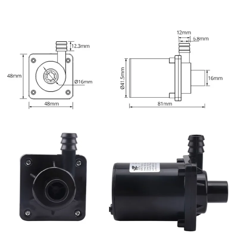 High Flow Rate High Lift Water Pump 12V 24V 900L/H Max Submersible Pump Waterproof Mini Electric Water Pump 12 V 12vdc MJ