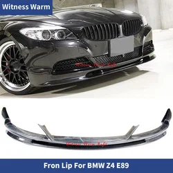 for Z4 E89 Carbon Fiber Front Bumper Lip Spoiler for Bmw Z4 E89 Standard Bumper 2009 2010 2011 2012 2013 2014(not for m Sport)