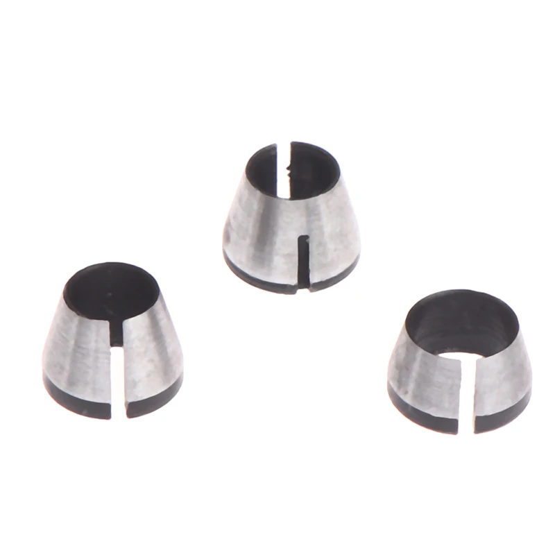 3Pcs 6mm/6.35mm/8mm High Precision Adapter Collet Shank Router Power Tools Accessories