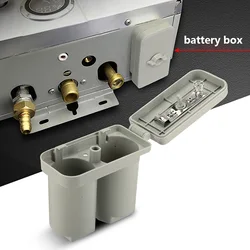 Boîtier de Batterie Universel à Double Compartiments, en Plastique, pour Chauffe-Eau au Gaz, Pièces d'Accessoires (Gris)