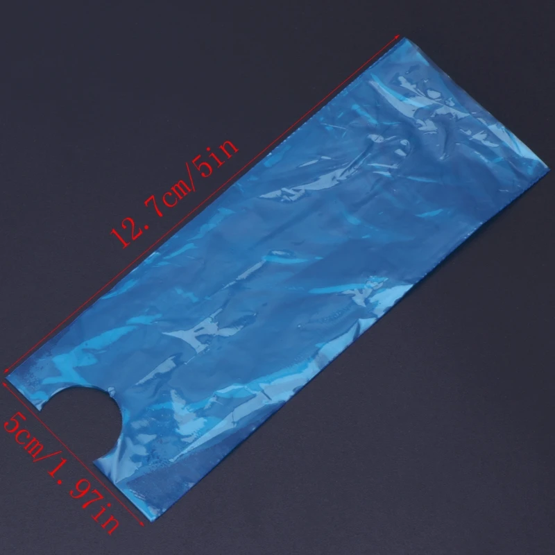 63HC 200pcs Clip Cord Sleeves Disposable Plastic Hygiene Machine Cover Bag