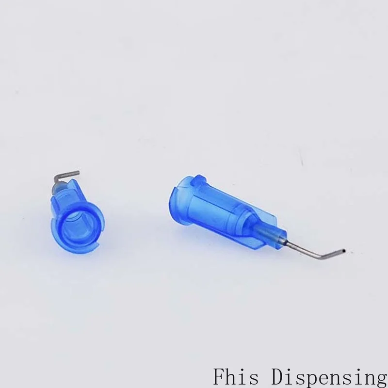 สแตนเลส Distribution Blunt Tip 22G 45องศาข้อศอก Dispensing เข็ม Pack Of 20