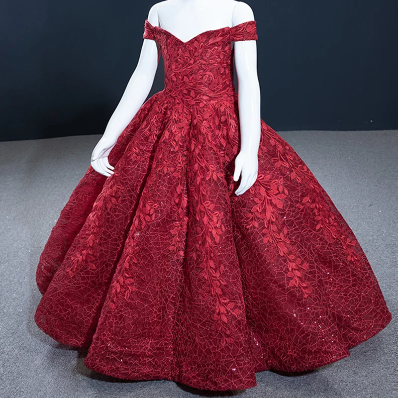 J66601K Jancember-vestidos de desfile rojos para niñas, vestidos de baile de graduación con escote Corazón y hombros descubiertos, 2021