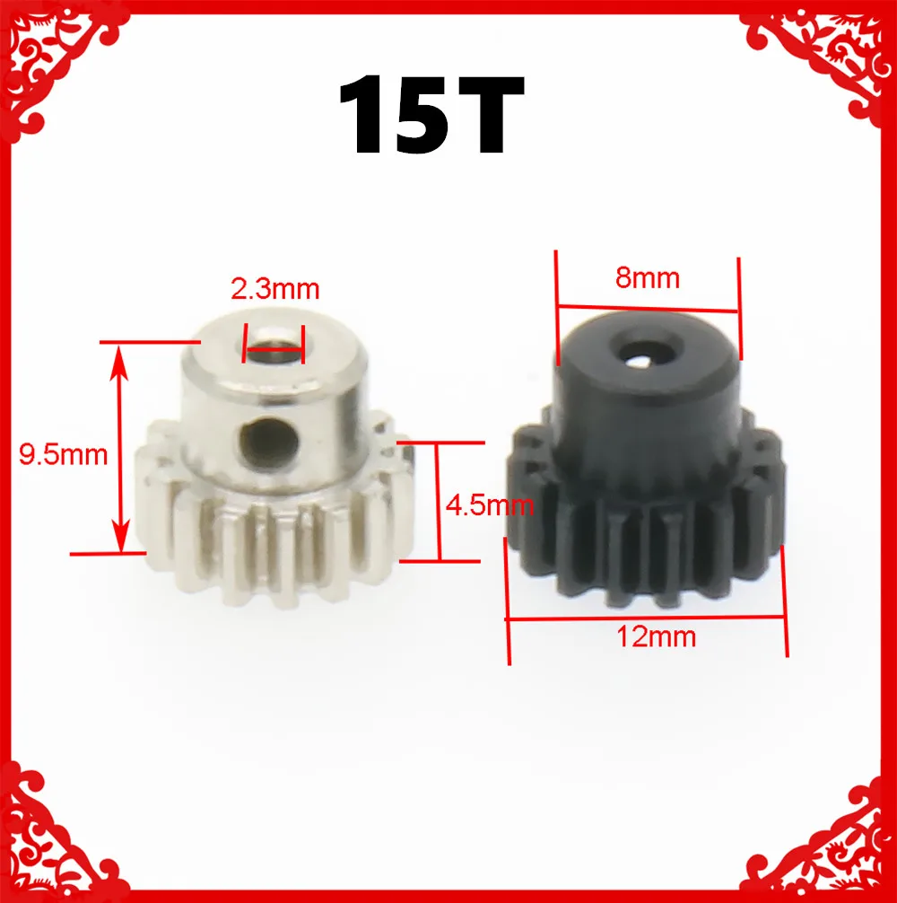 1/5/10/20/PCS Steel Pinion Gear Motor Gears 15T For 1/18 Wltoy A959 A969 A979 K929 15teeth A580058 Modulus 0.7 upgraded Parts