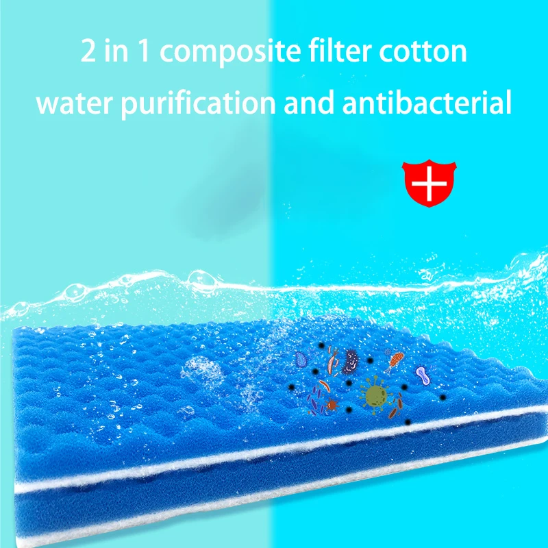 Fish Tank Filter Cotton Biochemical Cotton Wave Cotton Purification Material Aquarium High-Density Water Purification Sponge