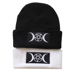 Newest Gothic Beanies 100% Cotton Cartoons Warm Winter ski Warm Knitted Hat Skullies Beanie Unisex fashion outdoor Casual hats