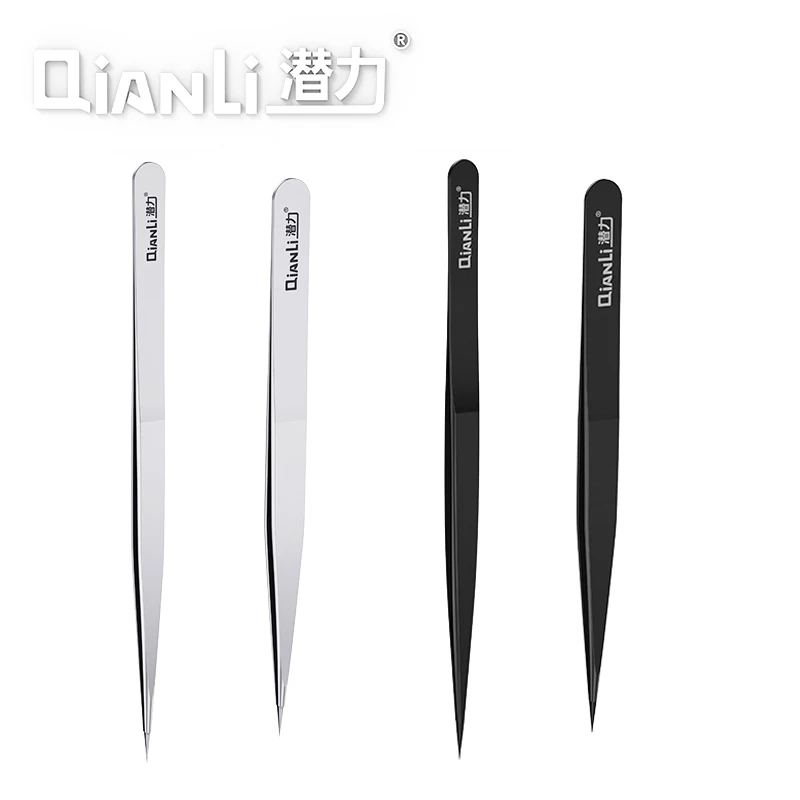 

Qianli iNeezy Precision Tweezers Stainless Steel Non-Magnetic Handmade Tweezer Clip Jump Wire Phone Repair Tools