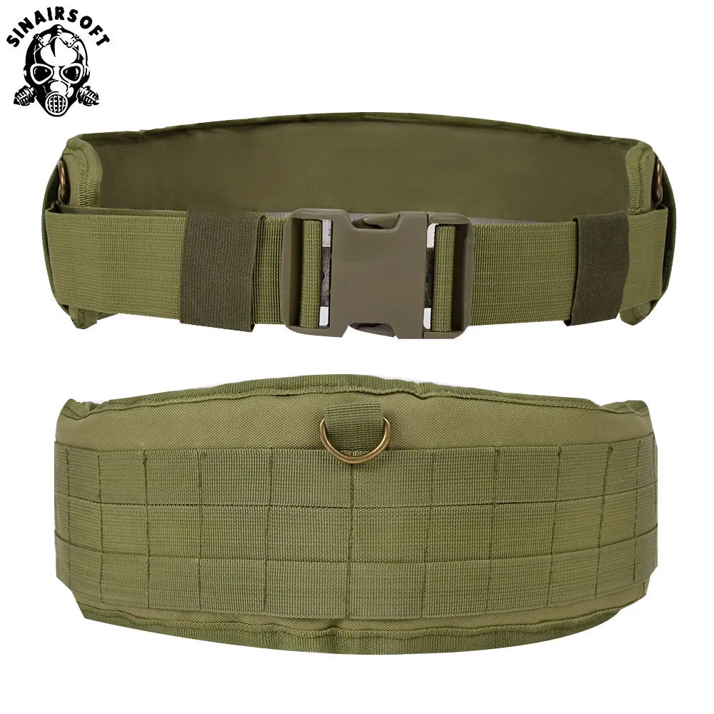 Wargame Molle Waist Belt Men Tactical Outer Waist Belt Padded CS Multi-Use Equipment Airsoft Wide Belts Hunting Accessories