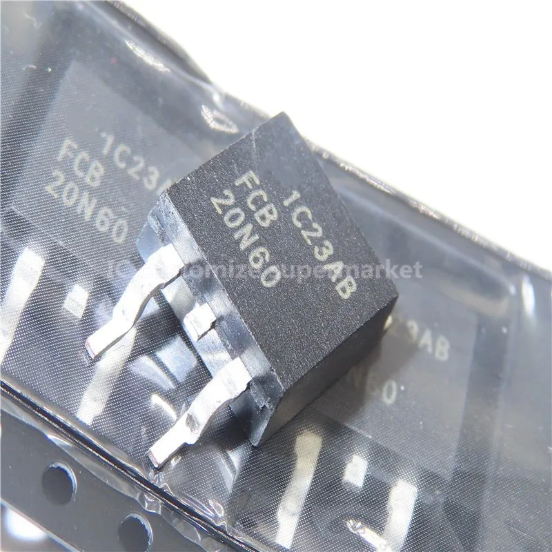 10PCS/LOT FCB20N60   TO-263  600V 20A SMD Triode