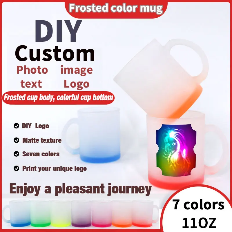 DIY Custom Ceramic Mug Personalized Coffee Milk Cup 350ML 11oz Creative Present Gift Printed Picture Photo LOGO Text Glass