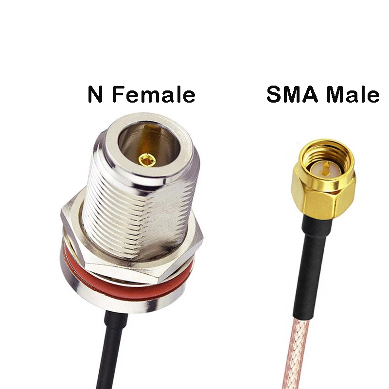 1PCS Waterproof N female to SMA Male extension cable SMA-J Plug Connector RG316 Pigtail RF Coaxial Jumper outdoor AP router