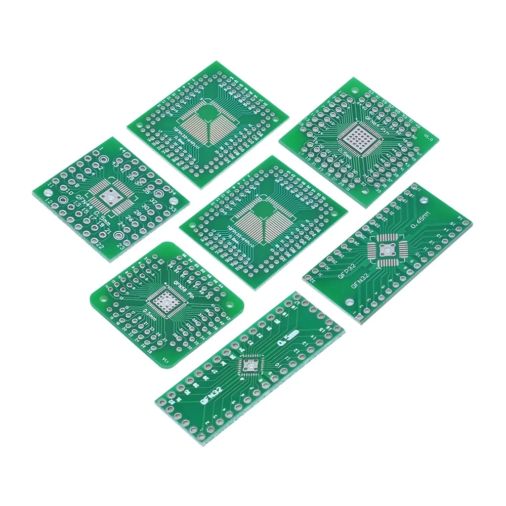 QFN TQFP LQFP FQFP 32 44 48 56 64 80 100 turn DIP/SMD to DIP IC adapter Socket TSSOP SOIC SSOP Board Converter Plate 0.5mm 0.8mm