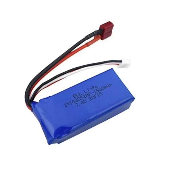 7,4 V 1500mAh + 7,4 v battery charger for A949 A959-B A969-B A979-B K929-B remote Control car 2s LiPo battery for Wltoys car