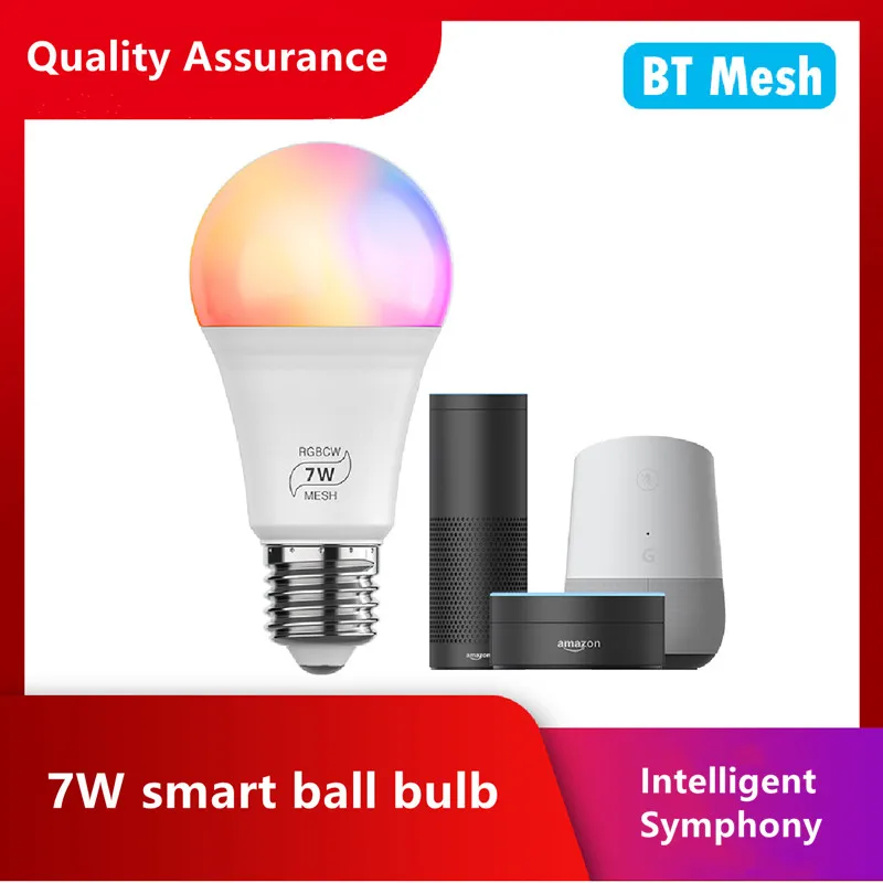 Smart Bluetooth Group Tennis Bulb 10W Full-color Cold and Warm White APP Remote Control Can Be Grouped One-to-many Script Kill