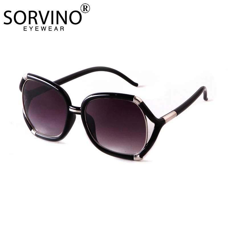 Gafas de sol cuadradas con montura grande para mujer, lentes de sol cuadradas a la moda, de gran tamaño, huecas, de viaje, decoración, UV400