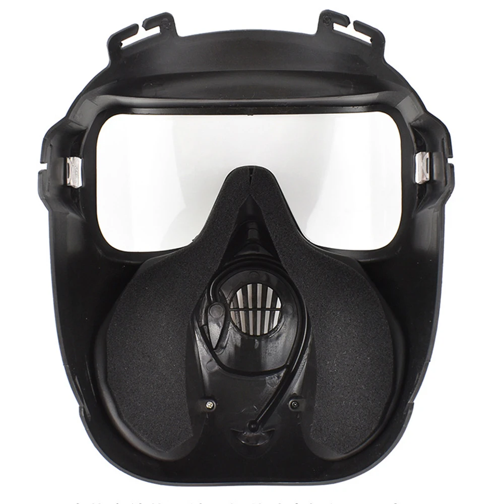 Full Face Protective Mask With 1 Fan For Outdoor Gaming CS Durable Breathable Removable Mask For Army Fan Connection Props