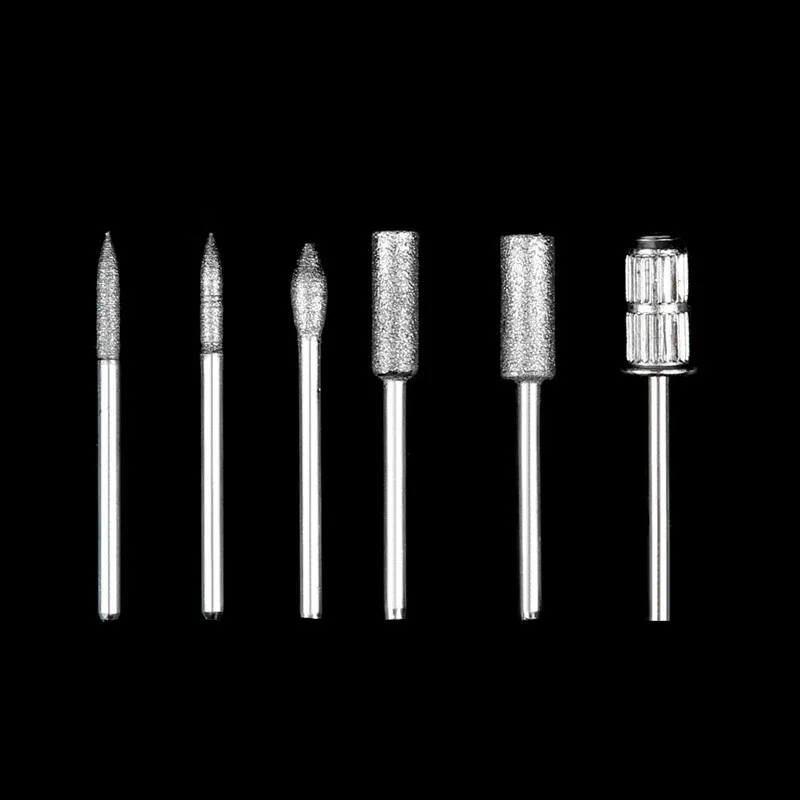 12-teiliges elektrisches Nagelbohrer-Set, Maniküre-Schleifbänder, Nagelhautschneider, Tipps, sauberer Grat, Schleifer, DIY-Werkzeugset für Nagelkunst – Detail 5