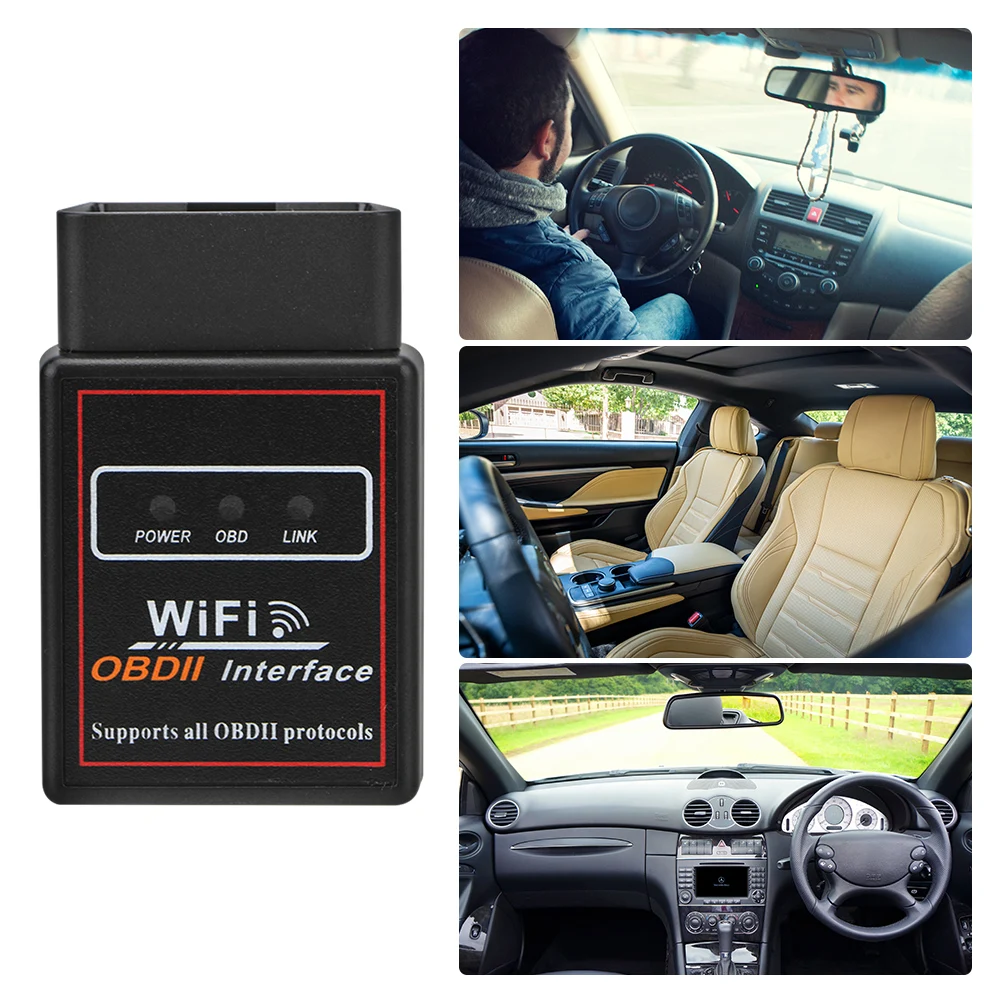 WIFI ELM327 OBDII Auto Diagnostic Tool Car Scanner Tool ELM 327 V2.1 OBD2 Code Reader OBD2 Car Diagnostic Tool Scanner