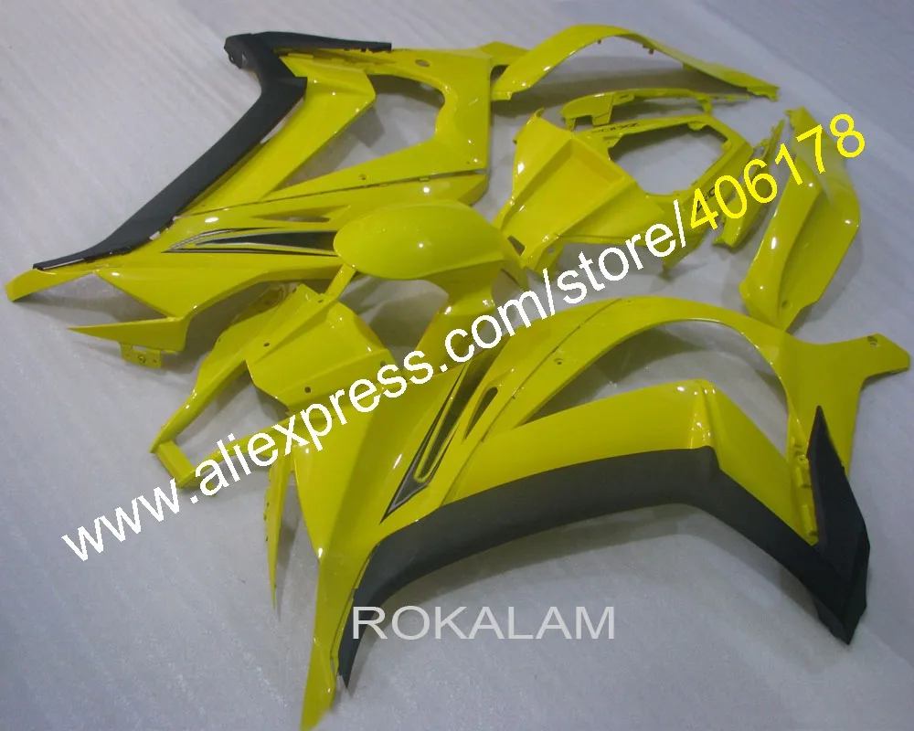 

Комплект кузова ZX-10R для Kawasaki Ninja ZX10R 2011 2012 2013 2014 2015, желтые обтекатели мотоцикла (литье под давлением)