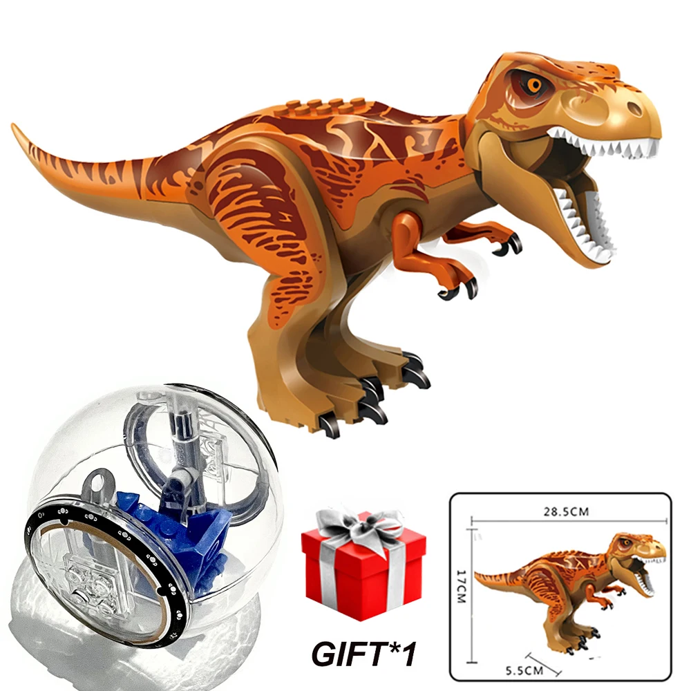 Educational Toys Jurassic Park Dinosaur for Kids Children Block Toy Including T-Rex Velociraptor Christmas Birthday Gifts