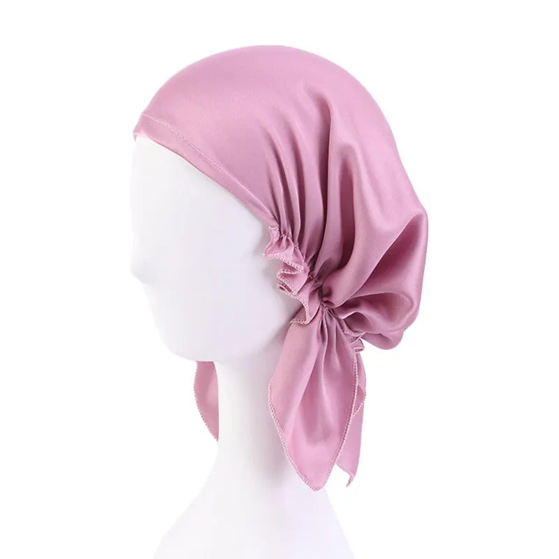 Di modo di Seta di Raso Underscarf Interno Hijab Caps Donne Musulmano Turbante Cofano Cappelli Arabo Wrap Bandage Headwrap Femminile Hijab Musulmano