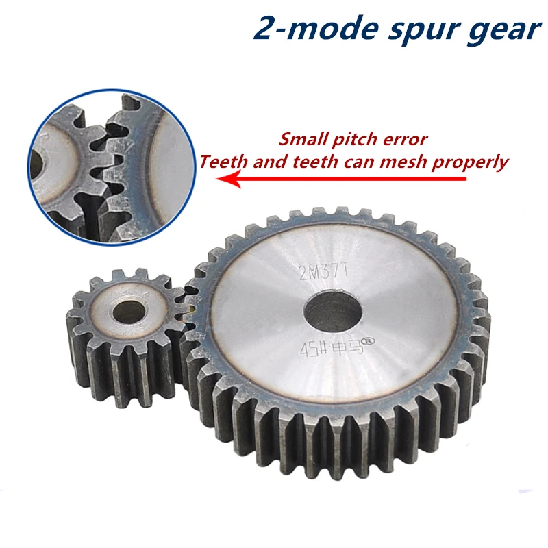 MOD2 zębatka 26 zębów-41 zębów zęba koła zębatego hartowane grubość 20mm 2 moduł metal gear koło zębate cylindryczne przekładnia zębata dostosowane