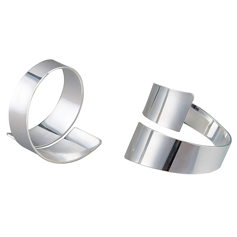 8 Pcs Serviette Ringe Handwerk Abendessen Serviette Halter Legierung Serviette Ringe für Hochzeit Partei Serviette Ringe Bankett Festival Deco