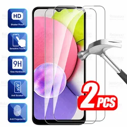 2pcs Tempered Glass For Samsung Galaxy A03s Glass Screen Protector Sumsung A 03s A03 S A23 A13 A53 A73 A33 Cover Protective Film