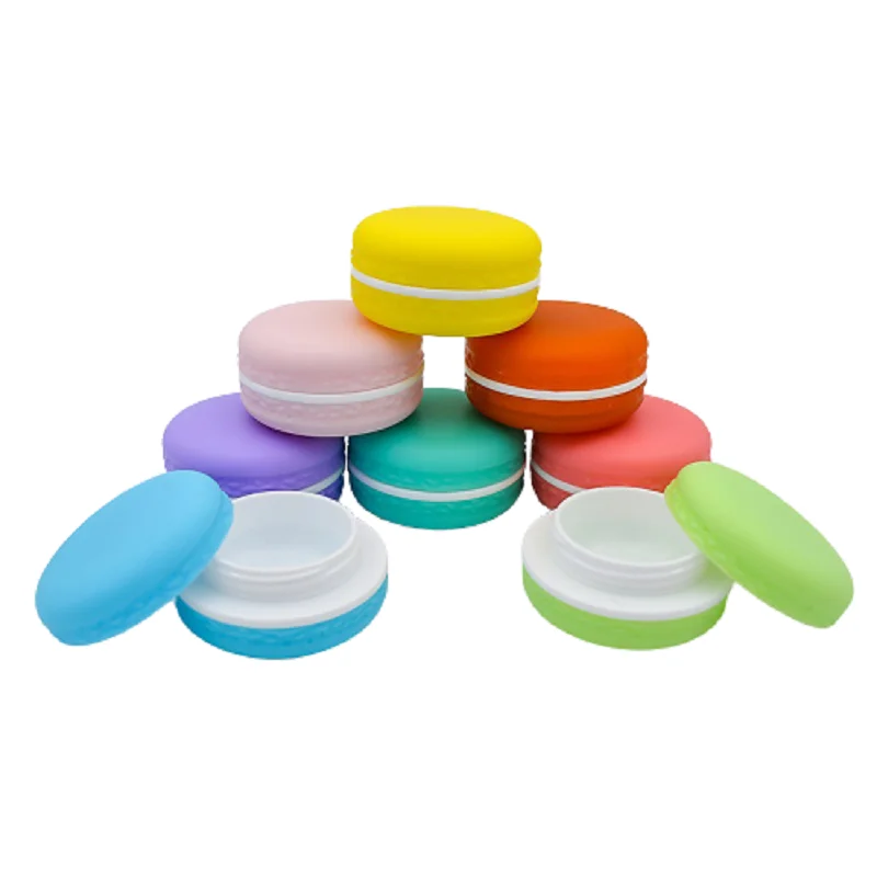 

5g 10g Candy Color Macarons Empty Cosmetic Containers Lipstick Lip Balm Holder DIY Sub-bottling Cute Cream Jars 25pcs/lot