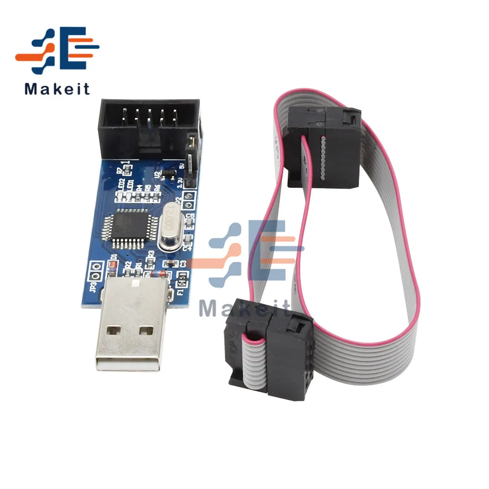 Placa de sistema mínima AVR ATMEGA16, placa de desarrollo ATmega32 + programador USB ISP USBasp, módulo de placa ISP ATTiny 51, Kits DIY