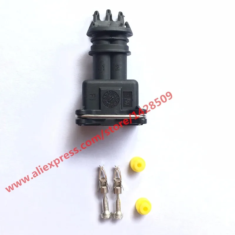 1 Set 282189-1 282762-1 AMP Tyco JPT Style 3.5mm Series 2 Way Waterproof Female Connector With Pins And Seals