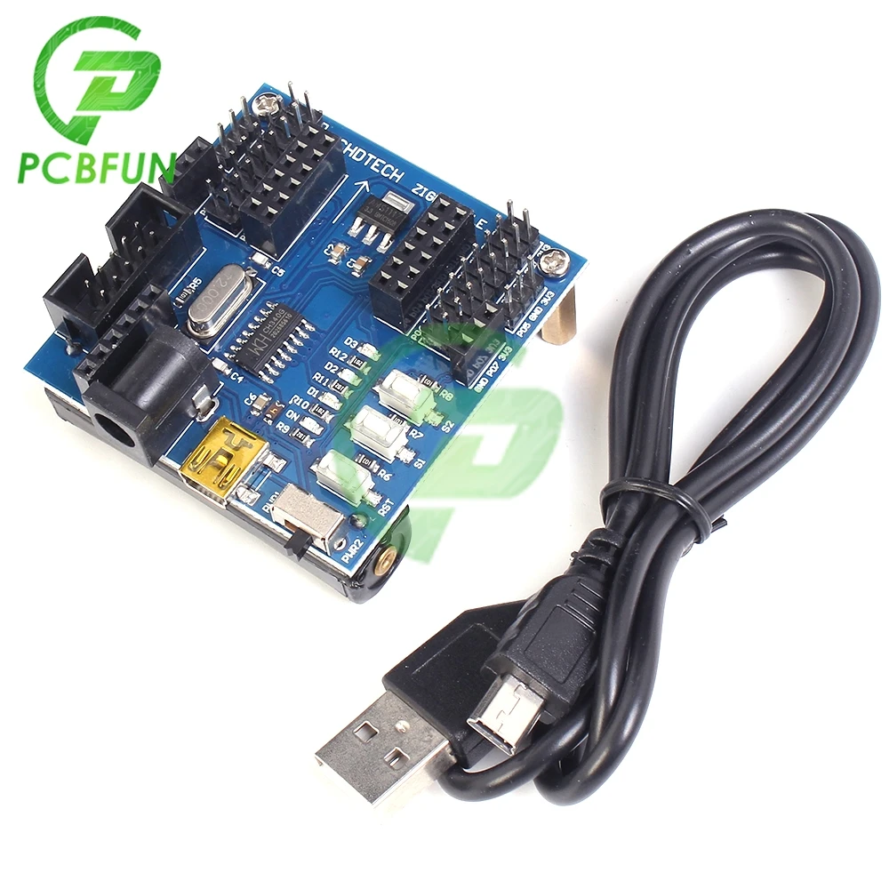 ZigBee CC2530 Sensor Node Backplane Expansion Board 12-bit 8 Channel Funktions Module Expansion Board USB Port 24MHz 256KB RF4CE