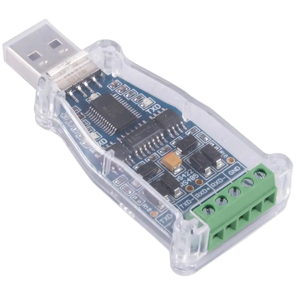 USB do RS485 RS422 Adapter szeregowy układ FTDI 6Pin zacisk blok Converter obsługuje WinXP Win 7 Win8 Win10 Mac z systemem Android
