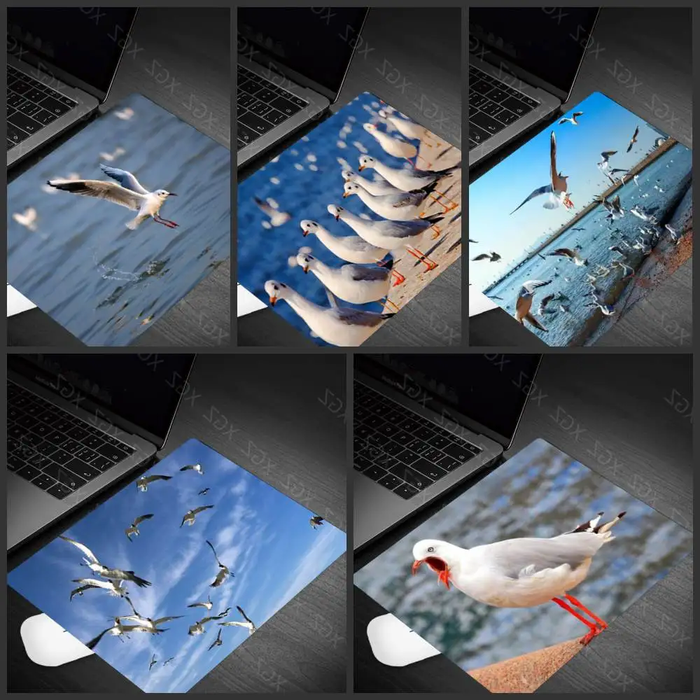 Yzuoan Simple Design Seagull Bird Office Mice Gamer Soft Mouse Pad Gaming Pad Mouse Gamer To Laptop Keyboard Mat for Cs Go