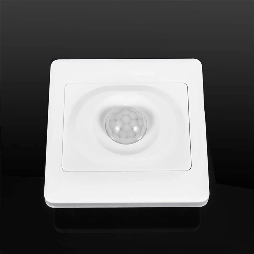 220V Automatic Infrared PIR Body Motion Sensor Switch Wall Mount LED Night Light