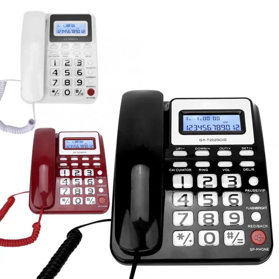 تليفونو هاتف سلكي عتيق مع مكبر صوت عرض حساب للمنزل مكتب فندق مكتب الهاتف الثابت