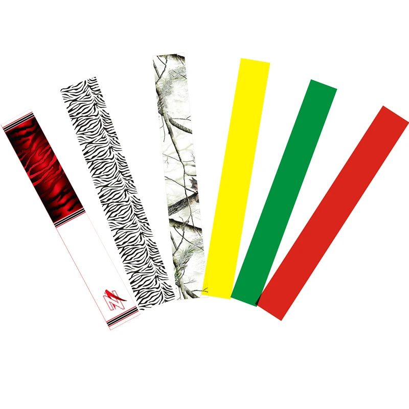 14 sztuk Arrow Shaft Wraps Skin Stickers Wraps Fletching Archery OD 6-8mm Carbon / Aluminium / Fiberglass Arrow Accessory