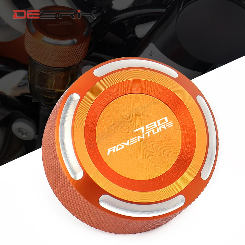 DESRIK Motorcycle Oil Cup Cap For KTM DUKE 790 ADV 790 2018 2019 2020 Aluminum Rear Brake Fluid Reservoir Cover 32.5MM