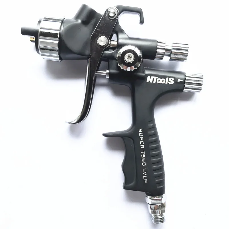 Imagem -05 - Spray Gun1.3 1.4 Bico Lvlp Pistola de Proteção Ambiental Pistola com Tanque t Reparação Pintura do Carro Pistola Pulverizador Preto T55p