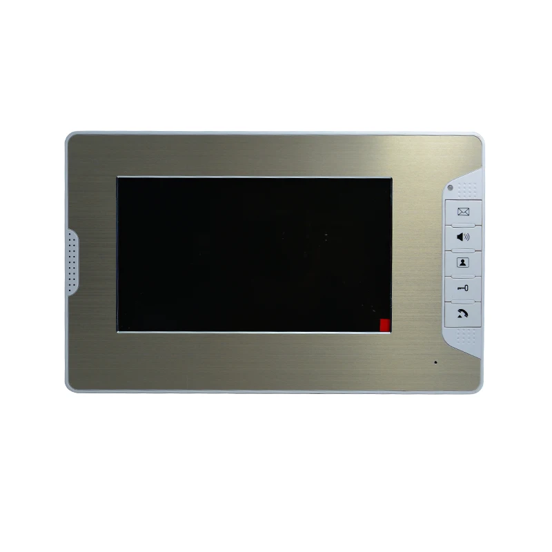 1Set Smart Home Wire Video Door Phone 1 To 1 Intercom System 7" Color Display RFID Card Unlock Door Open Visitor Tack-Back