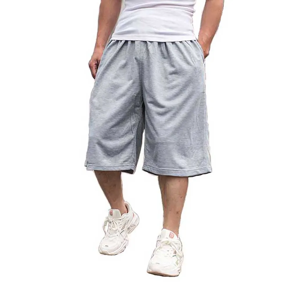 New Fashion Hiphop Harem Shorts Men Casual Beachshorts Elastic Waist Loose Baggy Sweatshorts Streetwear Plus Size Male Clothing