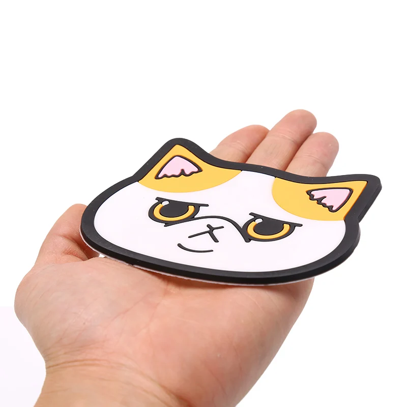 1PC Cartoon Cat Kitchen Tableware Mats Silicone Waterproof Table Placemat Heat Insulation Non-Slip Bowl Pads Coffee Coasters