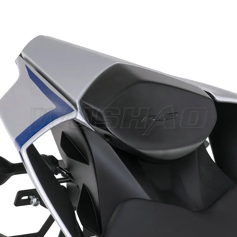Cubierta del capó del asiento trasero del pasajero de la motocicleta para 2017 2018 2019 2020-2022 Yamaha YZF-R6 YZF R6 17 negro plata azul carbono