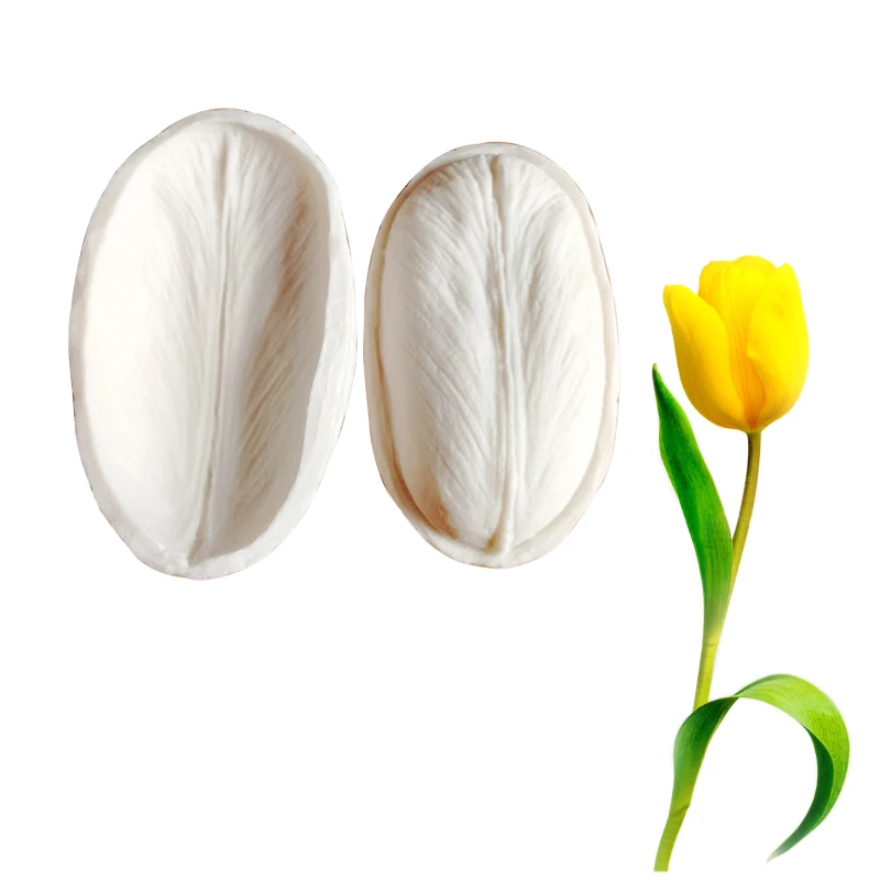 2PCS Tulip Petal Cake Molds Silicone Mold Silicone Flower Gift Fondant Mold Sugar Gift Cake Decoration Tools M2093